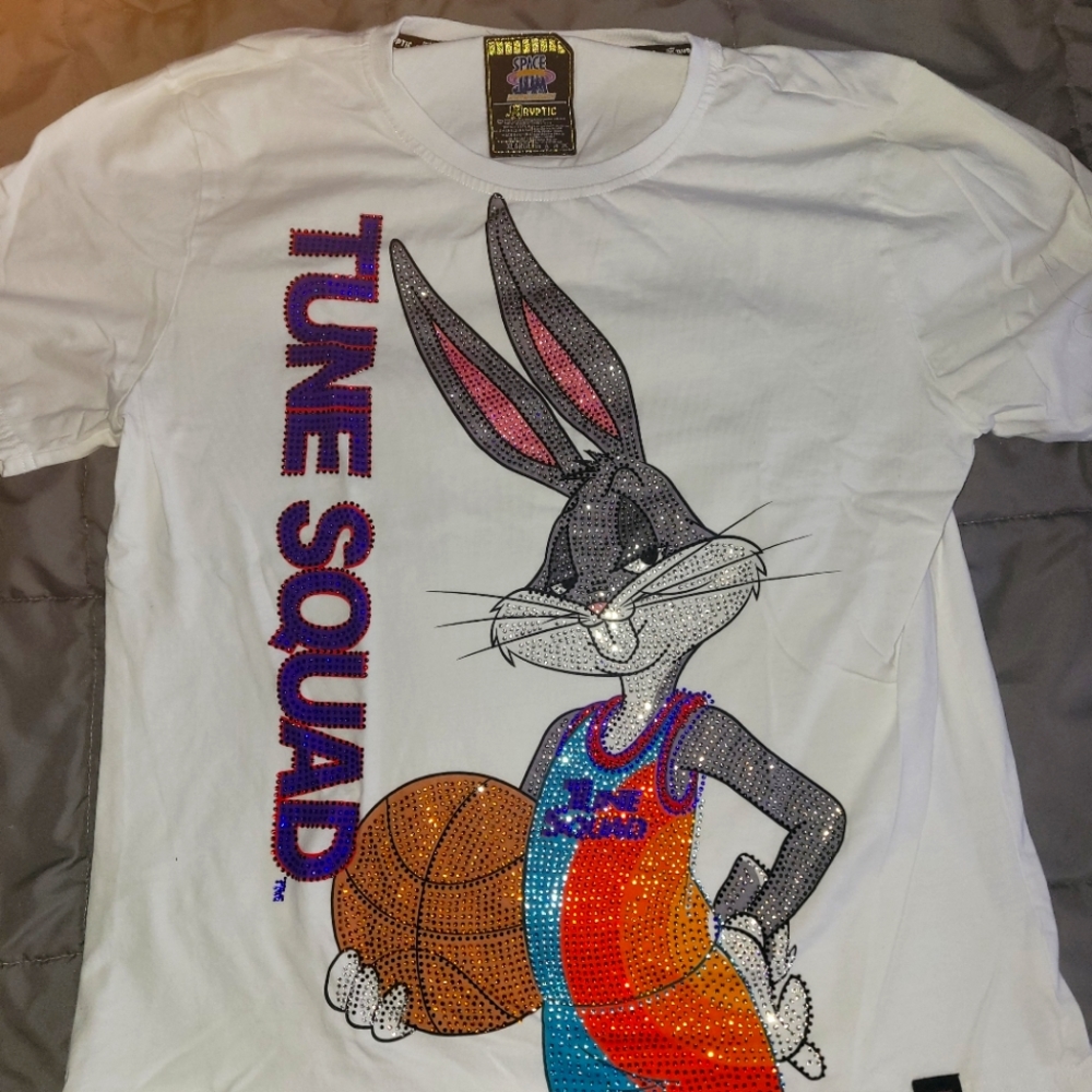 Bedazzled tune squad bugs bunny tee xl